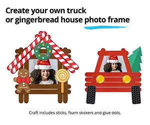 Free Gingerbread House Photo Frame Craft Kit At JCPenney