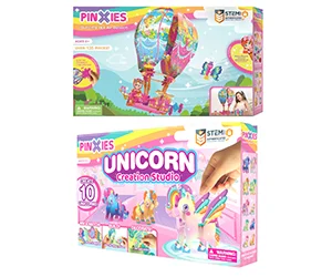 Get a Free Pinxies Butterfly Hot Air Balloon or Unicorn Creation Studio