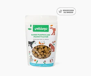 Claim Your Free Sample of Petaluma Baked Pumpkin & Peanut Butter Dog Food - Perfect for Aging Dogs!