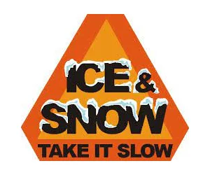 Get Your Free 'Ice & Snow, Take It Slow' Loading Dock Sticker - Promote Winter Road Safety!