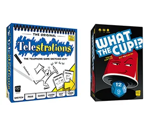 Get Ready for Luck, Lies, and Laughter with Telestrations and What the Cup!?