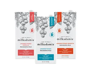 Get a voucher for a FREE carton of Milkadamia Plant-Based Milk - made from pure-pressed macadamias.