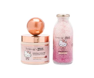 Get the Exclusive THE CREME SHOP X HELLO KITTY Cherry Blossom Luxury Bath Set for Only $19.99 at T.J.Maxx (reg $28)
