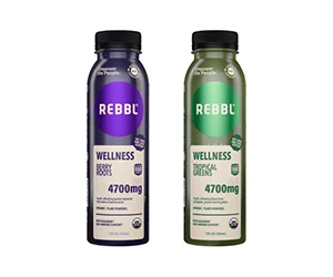 Get Free Wellness Drinks with 100% Cash Back at REBBL