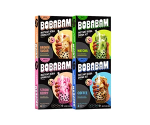 Claim Your Free Box of Instant Boba Drink Kits from BOBABAM!