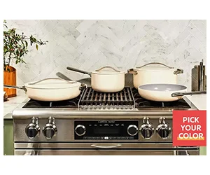 Enter for a Chance to Win a Caraway Cookware Set & $15,000 Cash Prize