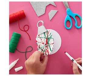 Create a Personalized Gift Card with the Free Wrapped Ornament Card Craft Kit at Michaels on December 6th