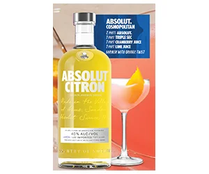 Enter to Win an Absolut Cosmo Martini Tumbler and More!