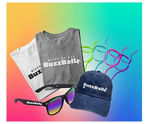Get Free BuzzBallz Merch and Gifts with Buzz Club Account