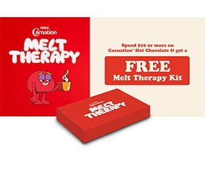 Get a Free Melt Therapy Kit, Your Choice of Marshmallow, and $2 Coupon with Carnation Hot Chocolate Purchase