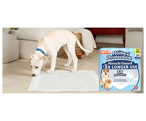 Get your FREE Hartz Miracle Guard XXL Disposable Dog Pads now!