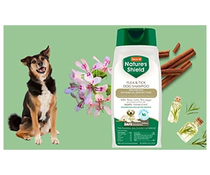Claim Your Free Sample of Hartz Nature's Shield Flea & Tick Dog Shampoo