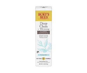 Free Burt's Bees Fluoride Toothpaste Deep Clean at Walgreens