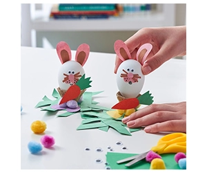 Free Plastic Egg Bunnies Craft Kit Event at Michaels on March 23rd