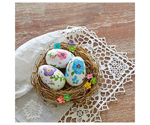 Free Hand Painted Flower Eggs Craft Kit At Michaels On March 17th