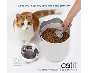 Claim Your Free Catit PIXI Smart Vacuum Food Container Now!