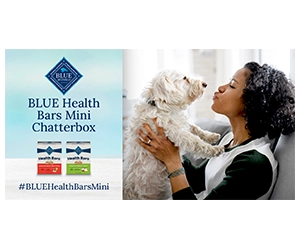 Free BLUE Health Bars Mini for 200 Lucky Dog Parents!