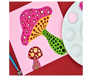Yayoi Kusama-inspired Painting Craft Kit Giveaway at Michael's on May 5th