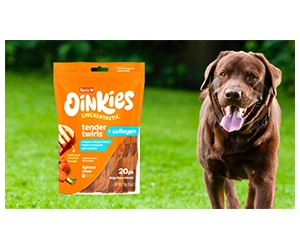 Free Oinkies Chickentastic Tender Twirls + Collagen Dog Chews