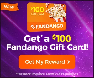 $100 Fandango Gift Card Giveaway