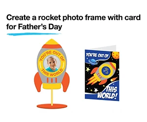 Father's Day Special: Free Rocket Photo Frame with Card at JCPenney Kids' Club