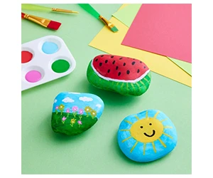 Summer Painted Rocks Craft Kit: Free Kids Craft at Michaels