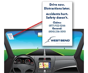Claim Your Free West Bend Window Cling for Young Driver Safety
