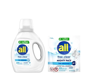 Save $1.50 on all® Free Clear Laundry Detergent at Publix - Perfect for Sensitive Skin