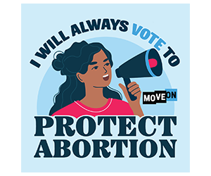 Pledge to Vote for Abortion Rights & Get a Free Sticker!