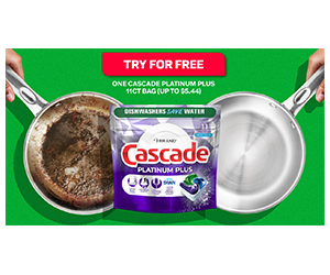 Free Sample: Experience Superior Cleaning Power with Cascade Platinum Plus (11CT)