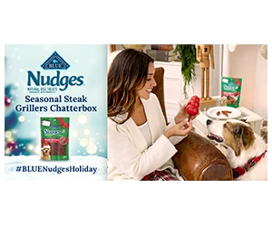 Free BLUE Nudges Seasonal Steak Grillers for Your Furry Friend!