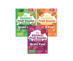 Boost Brainpower with Brainiac's BrainPack - Get a FREE Box of Brainiac Fruit Snacks!