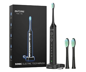 Mitimi D36 Sonic Electric Toothbrush - 3 Intensity Levels & 5 Modes - Only $15.74 at Walmart
