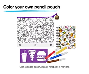 Pencil Pouch Craft Event for Kids at JCPenney