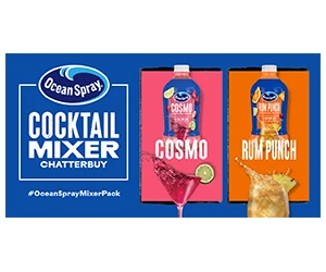 Free Ocean Spray® Cocktail Mixers for Reviewing and Sharing