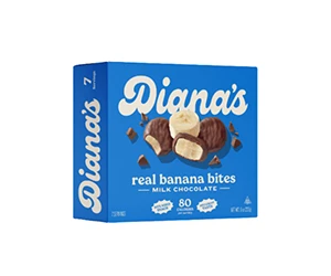 Free 8oz Box of Chocolate Banana Bites from Diana's - All-Natural and Additive-Free