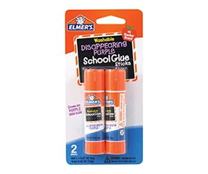 Elmer's Disappearing Purple Washable School Glue Sticks, 2 Count - Only $0.50 at Walmart!