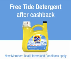 Claim Your Free Tide Detergent at Staples for New TopCashback Members!