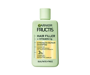 Garnier Fructis Hair Filler Strength Repair Shampoo for Stronger, Healthier Hair