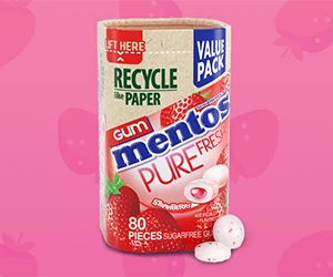 Get Your Free Mentos Strawberry Gum - Limited to 2,500 Ripple Street Members!