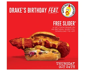 Free Slider at Dave’s Hot Chicken on October 24!