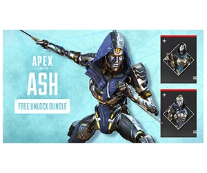 Unlock Free Apex Legends™ Ash Bundle Now! - Experience Endless Mayhem and Fun in Apex Legends: From The Rift with the Ash 'Burning Chrome' Epic Skin. Claim Your Exclusive Bundle Today!