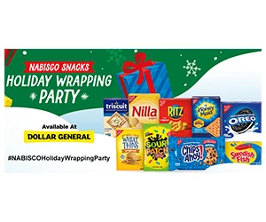 Holiday Wrapping Party Starter Kit Giveaway - Celebrate with NABISCO Snacks & Candy!