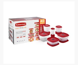 Get a FREE Rubbermaid EasyFindLids 40-Pc Set with TopCashback!