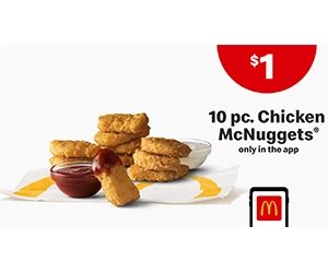 $1 Deal: 10 Chicken McNuggets® at McDonald's - Limited Time Offer!