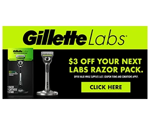 Save $3 on Your Next Gillette Labs Razor Pack - Register Today!