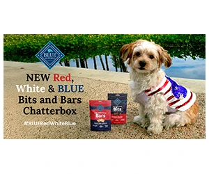 Free BLUE Red, White & Blue Bits and Bars for Ripple Street Dog Parents - Limited Spots Available!