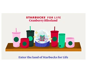 Starbucks for Life Sweepstakes: Win Starbucks, Gift Cards, and More!