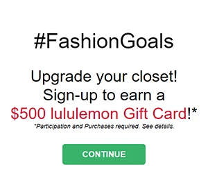 $500 lululemon Gift Card Giveaway