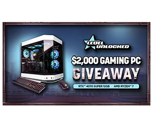 Enter to Win a $2000 Level Unlocked 4070 Super Gaming PC!